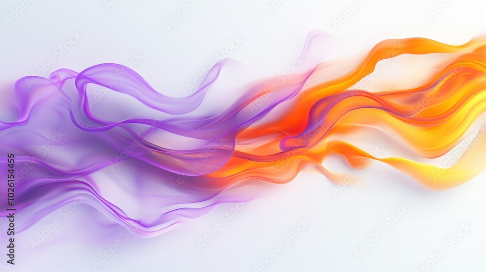 Elegant white backdrop with bright purple and orange flames, illustrating a dramatic and visually striking fire display with dynamic movement Elegant white backdrop with bright purple and orange flames, illustrating a dramatic and visually striking fire display with dynamic movement