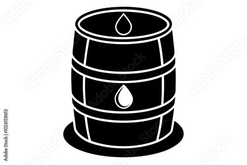 Barrel Silhouette vector illustration