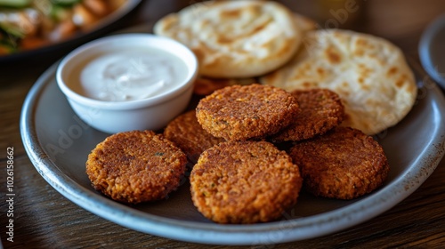 Wallpaper Mural Falafel with Pita Bread. Torontodigital.ca