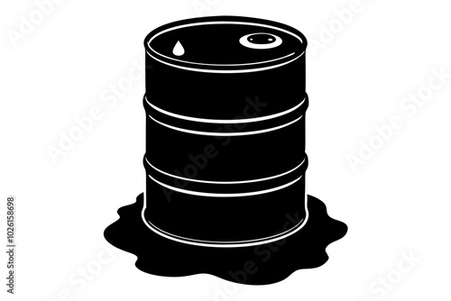 Barrel Silhouette vector illustration