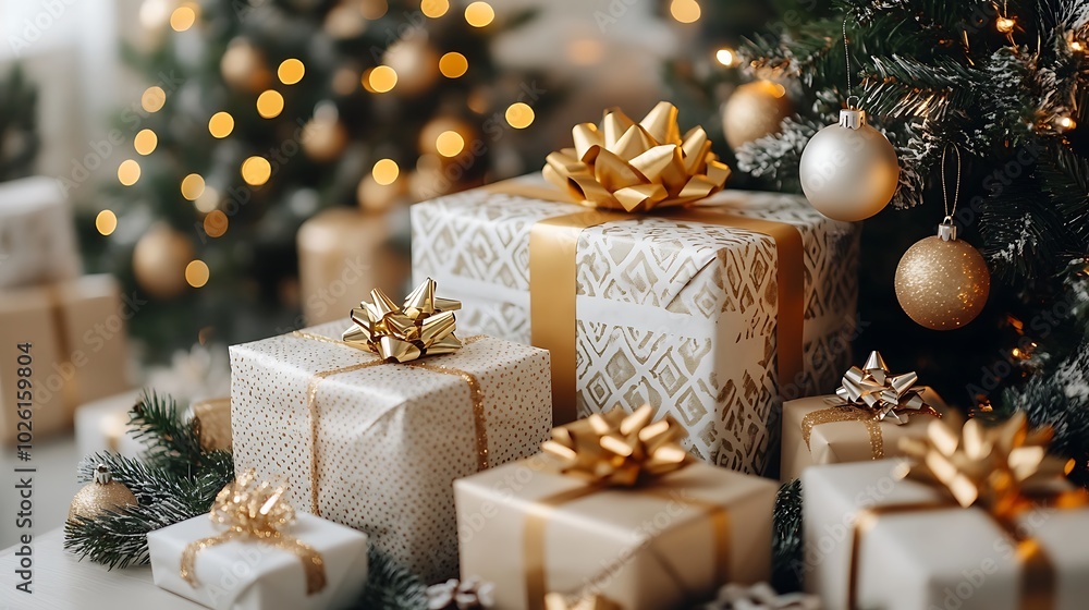 Elegant Christmas Table Setup with Festive Decorations Elegant Christmas Table Setup with Festive Decorations