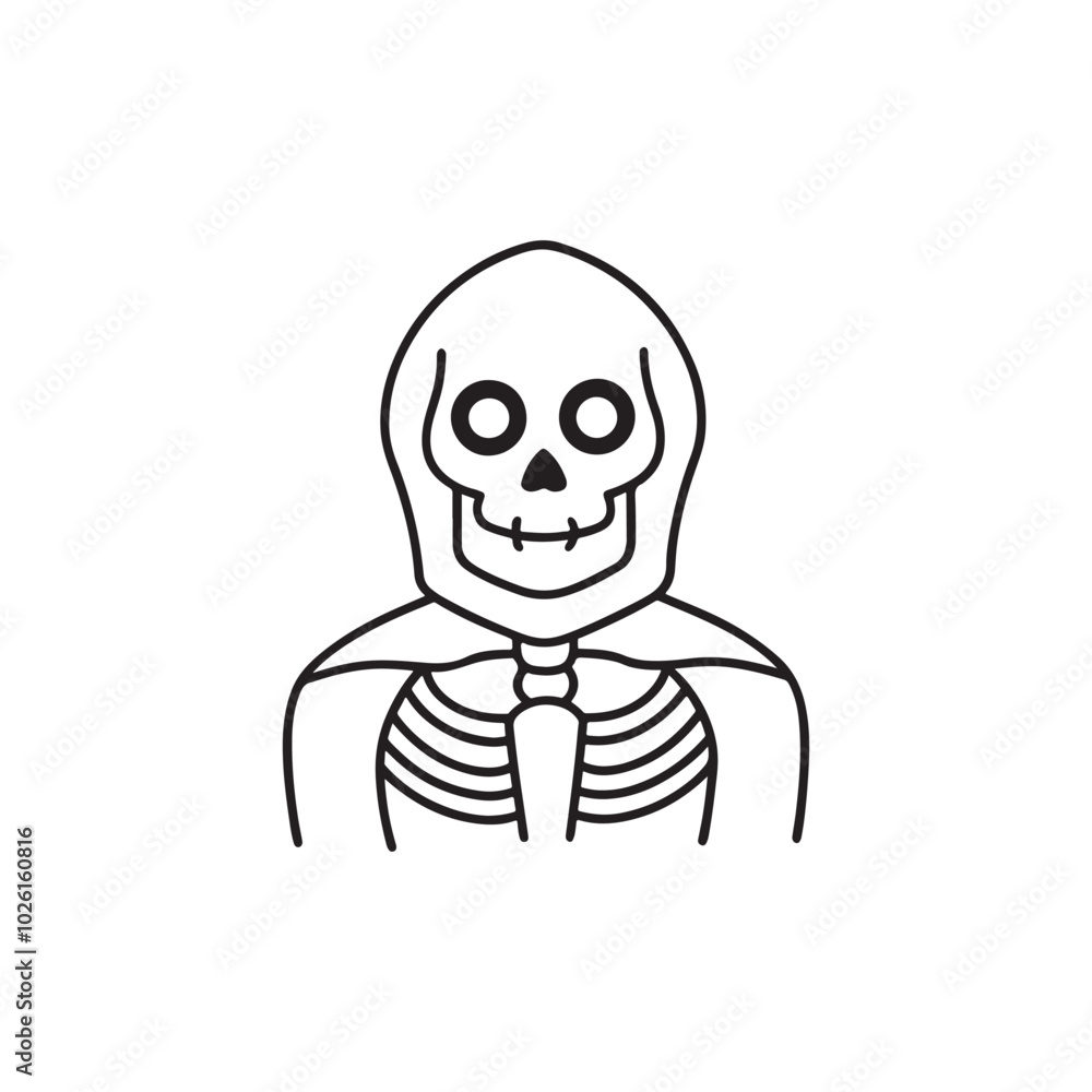Skeleton for Halloween icon, Halloween skeleton logo, Vector Art Skeleton, Halloween skeleton icon vector illustration on white background. Skeleton for Halloween icon, Halloween skeleton logo, Vector Art Skeleton, Halloween skeleton icon vector illustration on white background.