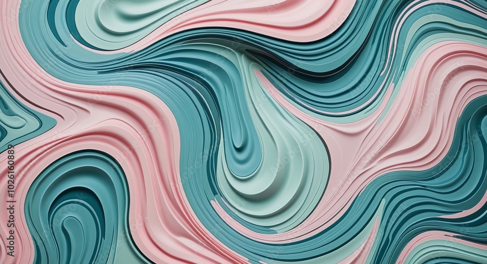 Bold Abstract Pattern with LightSteelBlue, Cyan, and LightPink Organic Shapes Bold Abstract Pattern with LightSteelBlue, Cyan, and LightPink Organic Shapes