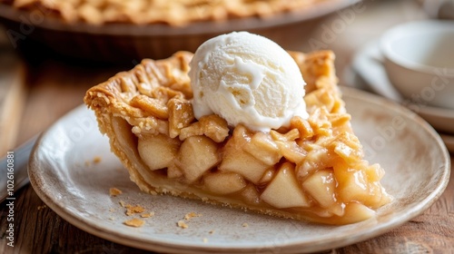 Apple Pie with Ice Cream.