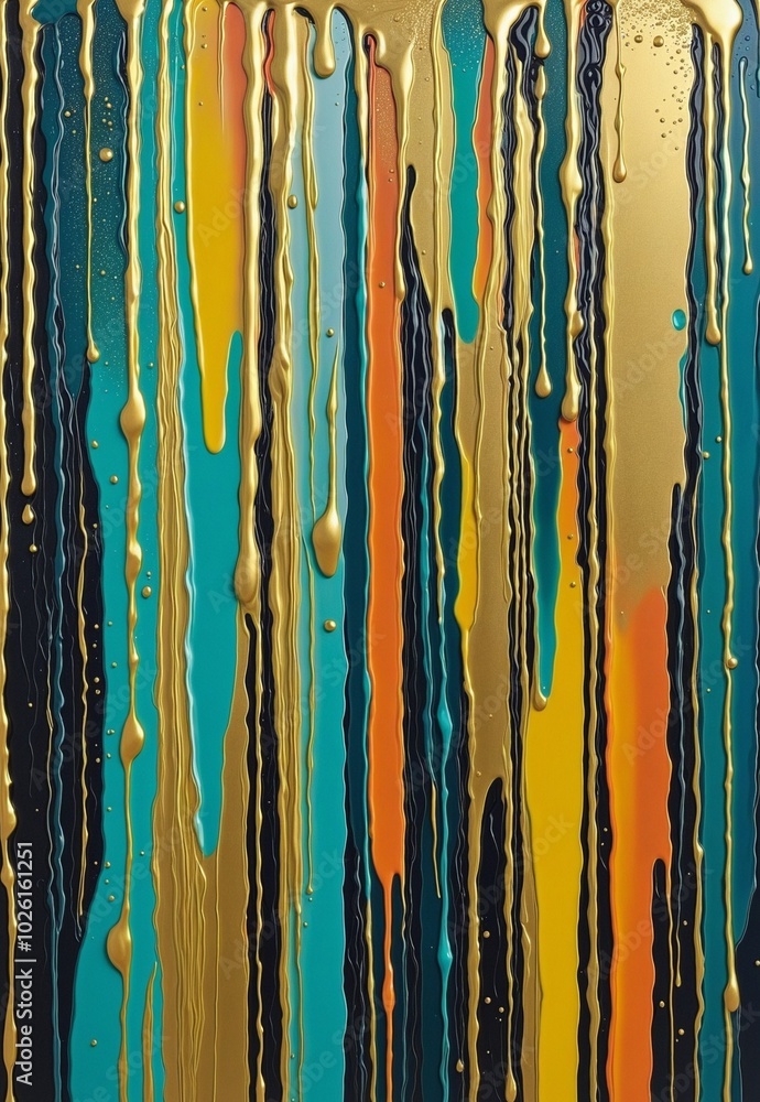 Vibrant Abstract Design with Dripping Shapes and DarkSlateBlue, Cyan, Sienna, Gold, Goldenrod, silver, and Metallic Gold Vibrant Abstract Design with Dripping Shapes and DarkSlateBlue, Cyan, Sienna, Gold, Goldenrod, silver, and Metallic Gold