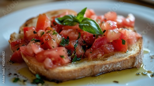 Bruschetta with Tomatoes.