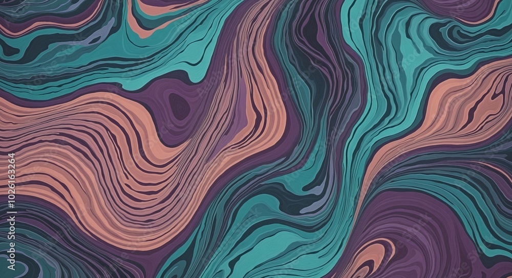 Bold Abstract Pattern with MediumPurple, Cyan, and DarkSalmon Organic Shapes Bold Abstract Pattern with MediumPurple, Cyan, and DarkSalmon Organic Shapes