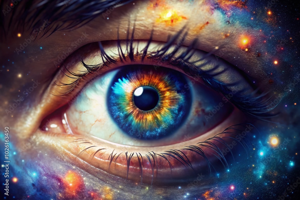 Universe Within the Eye: A Cosmic Journey Through the Lens of Perception Universe Within the Eye: A Cosmic Journey Through the Lens of Perception