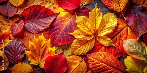 Wallpaper Mural Vibrant Autumn Leaves Design in High Dynamic Range for Stunning Visuals Torontodigital.ca
