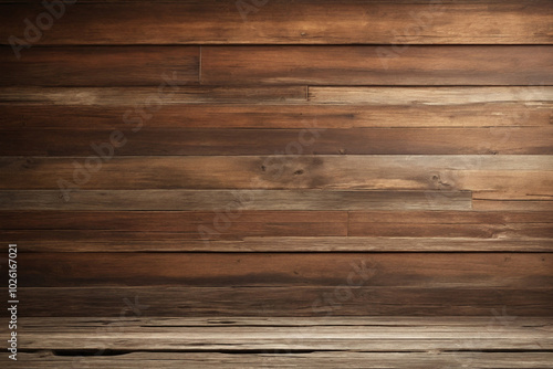 Aged Brown Wood Texture Background with Deep Natural Grain.