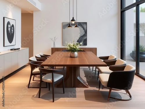 modern luxury dining room interior