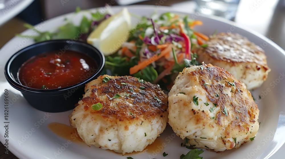 crab cakes on a plate crab cakes on a plate
