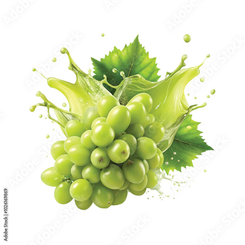 fresh grapes splash png design 