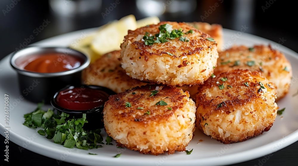 crab cakes on a plate crab cakes on a plate