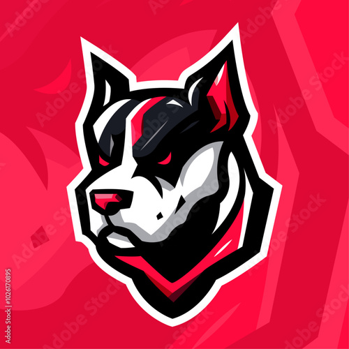 Husky Dog Head Team Mascot Logo. Available in vector format for unlimited file size and to easily change the colour