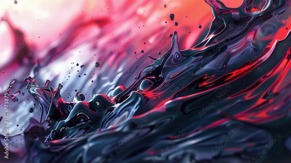 Dynamic abstract waves of color swirl together in a captivating display of movement and energy Dynamic abstract waves of color swirl together in a captivating display of movement and energy