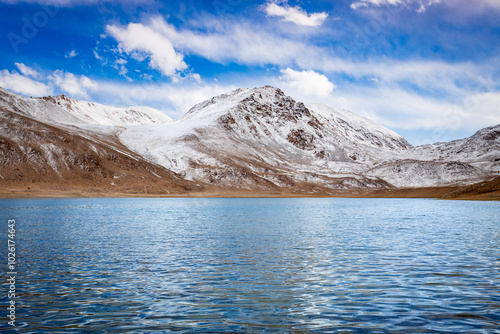 Chukur-Kul or Chukurkul lake in Murghab region, Tajikistan photo