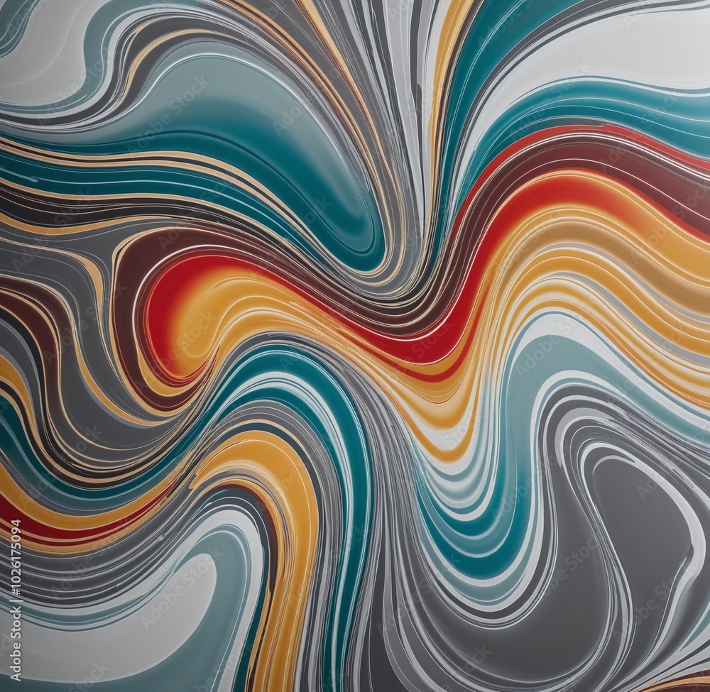 Glossy Abstract Wave Design with LightSlateGray, Cyan, IndianRed, Gold, and Goldenrod Shades Glossy Abstract Wave Design with LightSlateGray, Cyan, IndianRed, Gold, and Goldenrod Shades