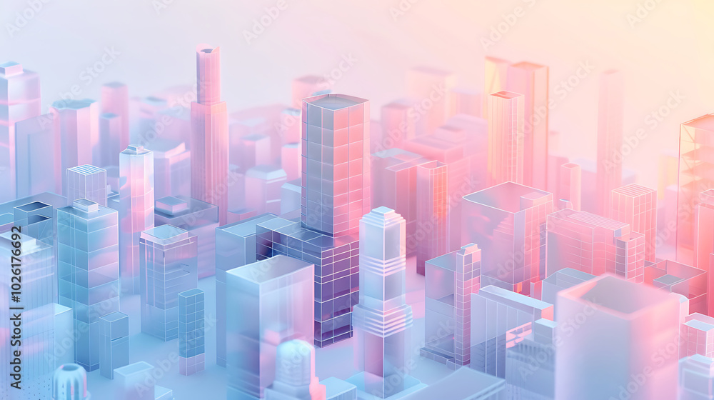 Naklejka premium city skyline