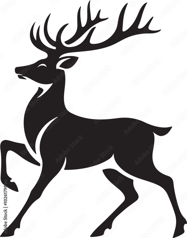 Fototapeta premium deer silhouette vector