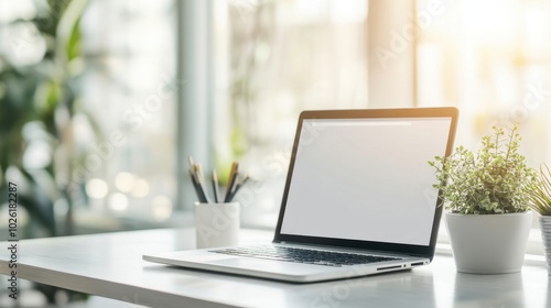 Wallpaper Mural Graphic designer editing photos, modern workspace, clean background, minimal elements Torontodigital.ca