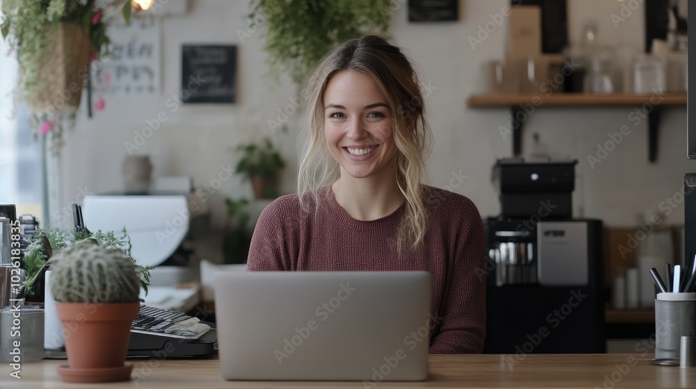Small business owner planning marketing strategies Small business owner planning marketing strategies