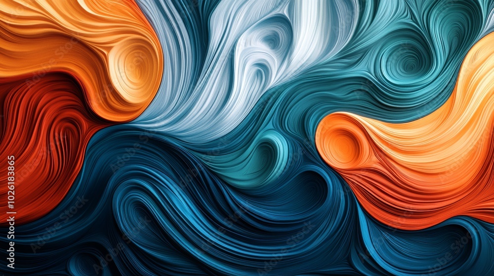 Vibrant Swirling Textures and Shapes in Motion Vibrant Swirling Textures and Shapes in Motion