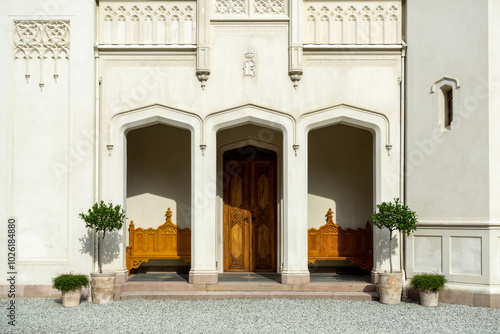 Photography Oscarshall Palace in Oslo, Exterior Detail