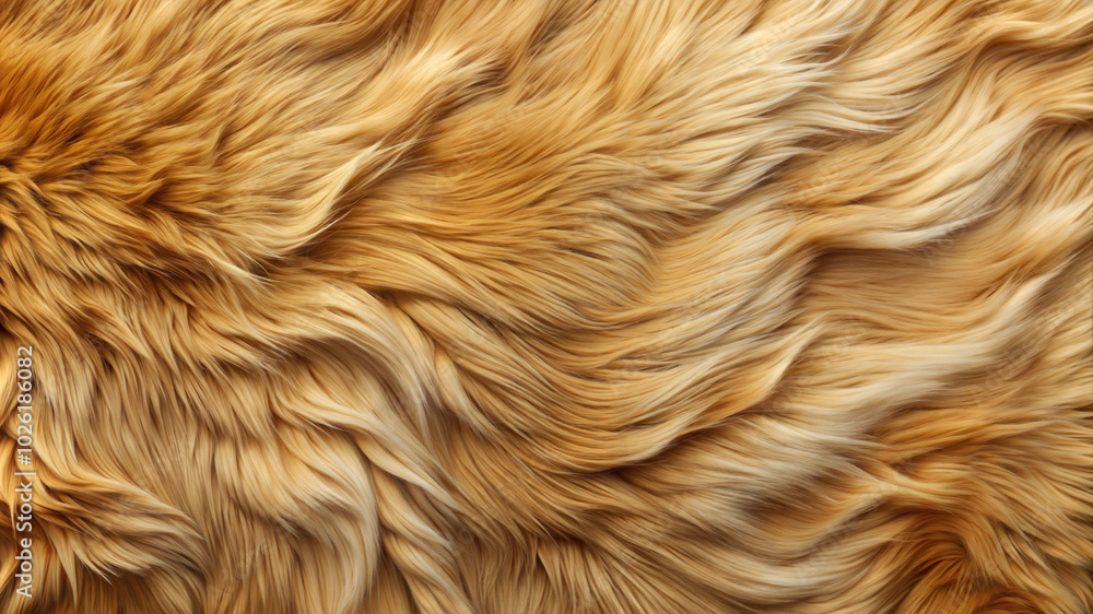Furry animal hide texture with realistic patterns in natural colors and soft lighting Furry animal hide texture with realistic patterns in natural colors and soft lighting