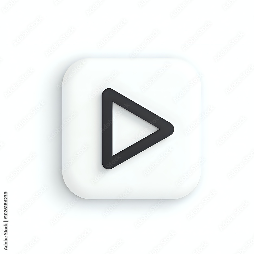 A play button icon featuring simple line art against a white background, perfect for media applications and user interfaces. A play button icon featuring simple line art against a white background, perfect for media applications and user interfaces.