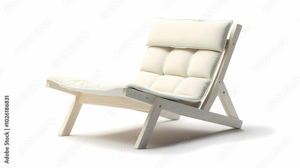 An isolated leather sofa with cushions on a white background, suitable for comfortable seating in a modern home An isolated leather sofa with cushions on a white background, suitable for comfortable seating in a modern home