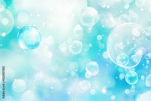 Wallpaper Mural Fluid Beauty in a Blue Water Backdrop Torontodigital.ca