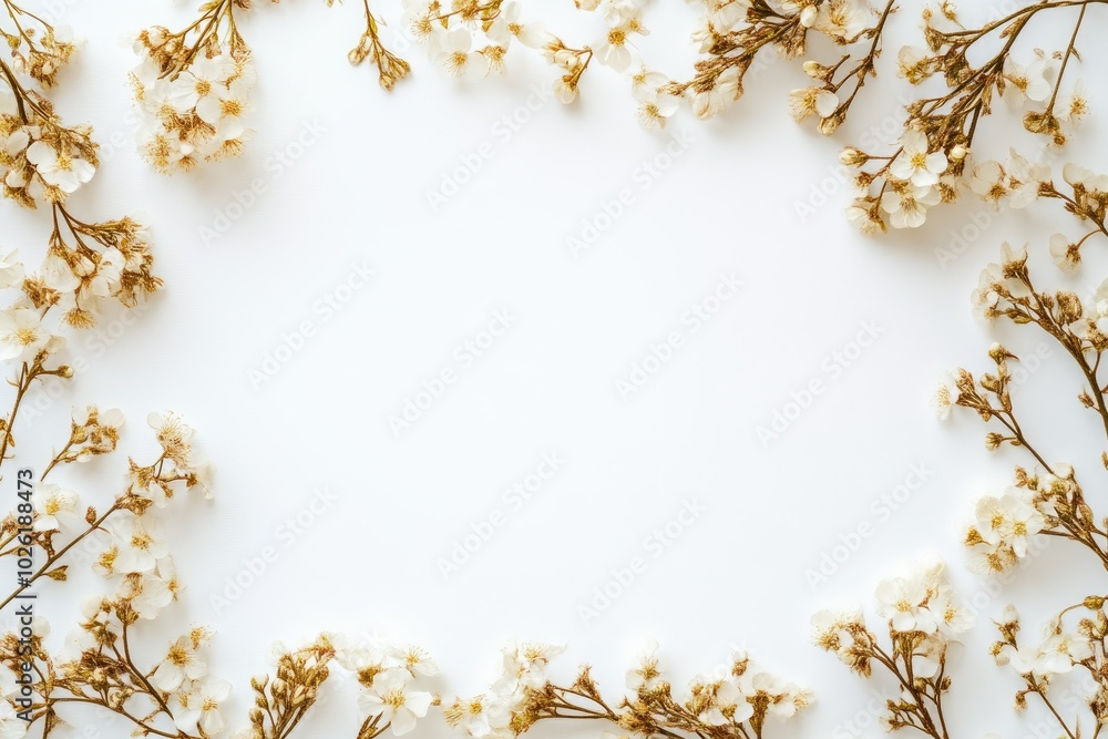 Luxury Gold Border Against a White Canvas Luxury Gold Border Against a White Canvas