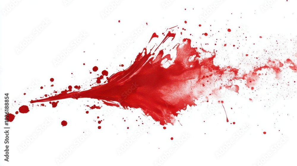 Vibrant Red Paint Splash Vibrant Red Paint Splash