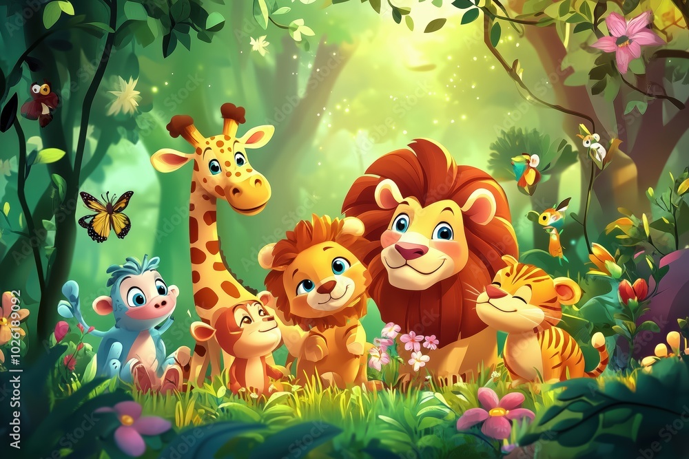 Enchanted Forest Adventure for Cartoon Animals Enchanted Forest Adventure for Cartoon Animals