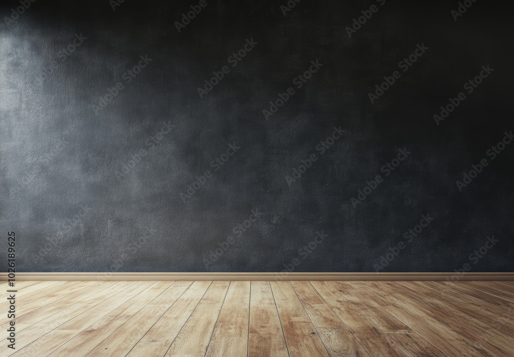 Black Wall Wood Floor. Black Wall Wood Floor.