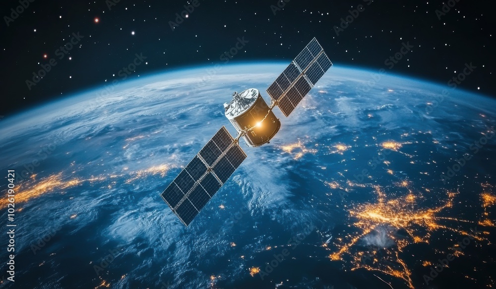 Satellite Orbiting Earth. Satellite Orbiting Earth.