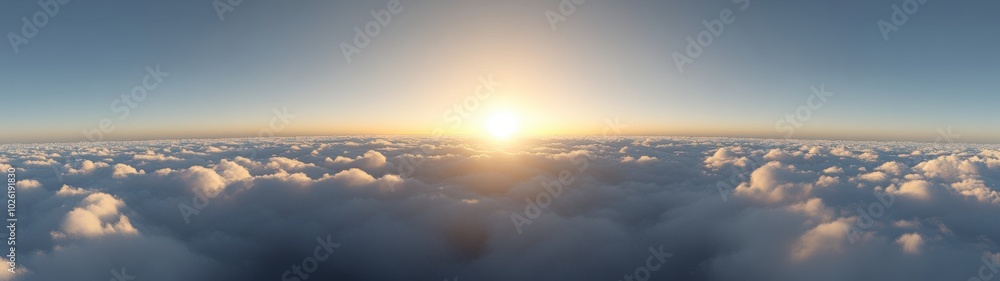 Sunset Above Clouds. Sunset Above Clouds.