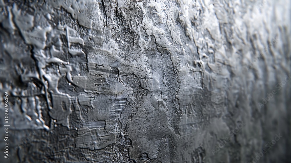 Fototapeta premium Close-up view of textured black surface revealing intricate patterns and depth under soft lighting in a dimly lit environment