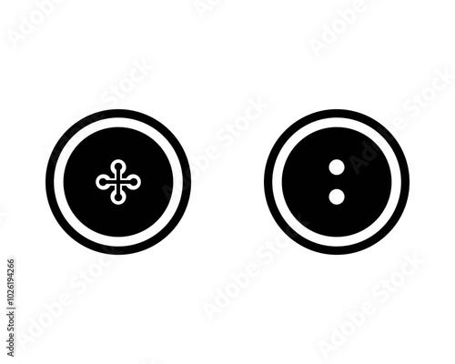Clothing button icon. shirt button icon