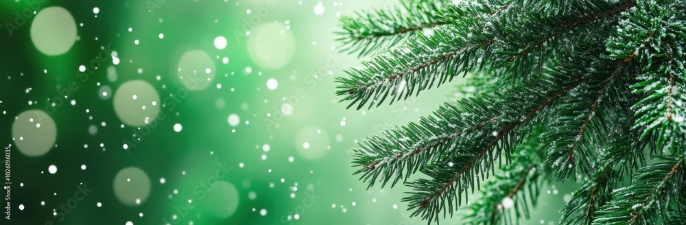 Snowy Pine Branch. Snowy Pine Branch.