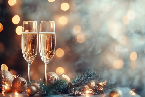 Champagne Cheers in a Festive Atmosphere