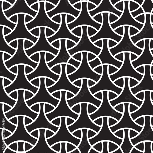 A seamless pattern in black on white offers crisp contrast and elegance, while black on black adds depth and a sleek, modern vibe. Perfect for sophisticated and bold design statements. 