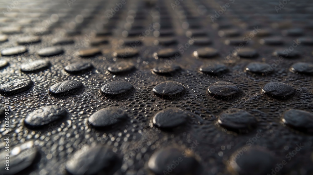 Textured rubber mat 