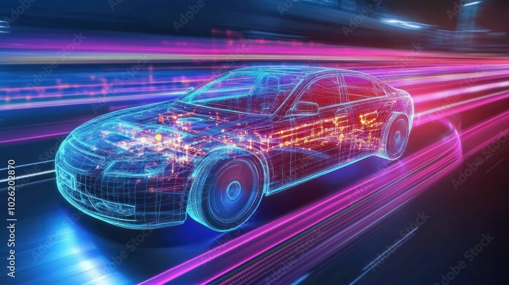 Engineers developing advanced cybersecurity protocols for self-driving cars, preventing unauthorized access. Engineers developing advanced cybersecurity protocols for self-driving cars, preventing unauthorized access.