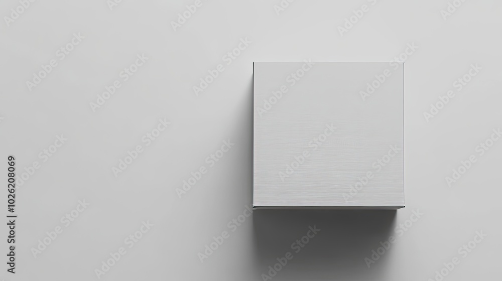A Single White Box on a White Surface A Single White Box on a White Surface