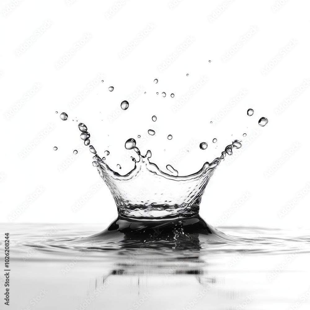 splash of water on a white background splash of water on a white background