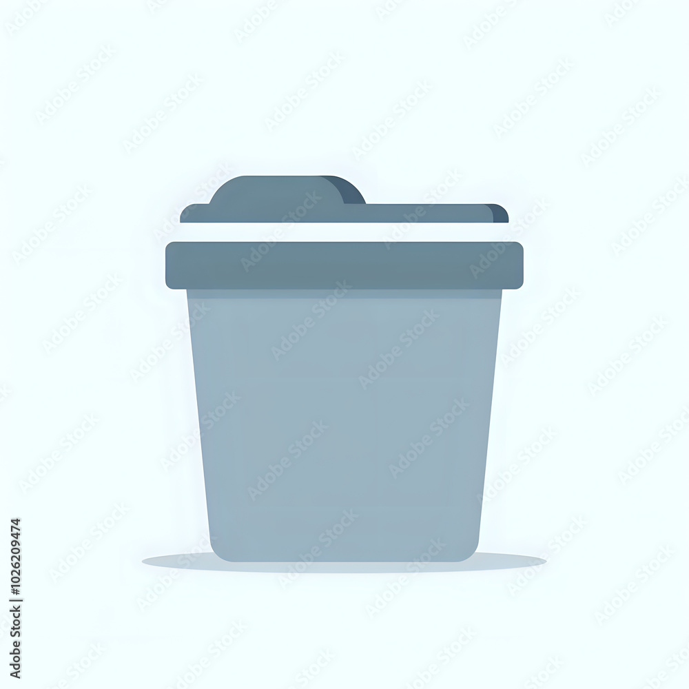 A modern trash can icon that represents the delete function, featuring a sleek and minimalist design, ideal for user interfaces and digital applications. A modern trash can icon that represents the delete function, featuring a sleek and minimalist design, ideal for user interfaces and digital applications.