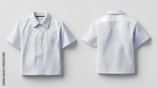Wallpaper Mural white shirt short sleeve mockup, isolated at white background	 Torontodigital.ca