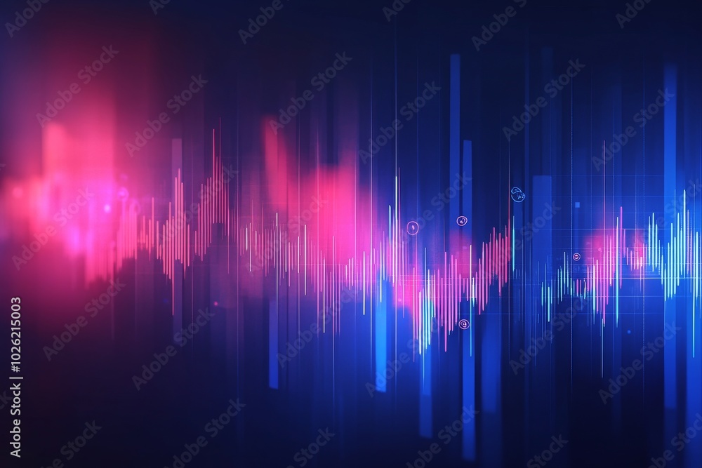 Abstract Digital Sound Wave Visualization Abstract Digital Sound Wave Visualization